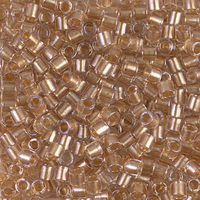 DBL0901 - Crystal/ Rose Gold Inside Color Lined Sparkle/Dyed